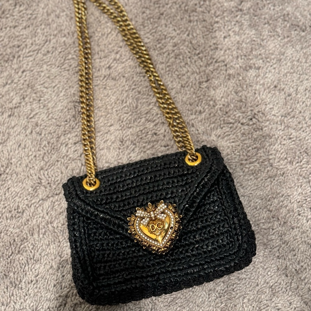 Dolce & Gabbana Devotion Raffia Bag